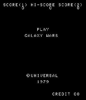 Galaxy Wars (Taito?) screen shot title